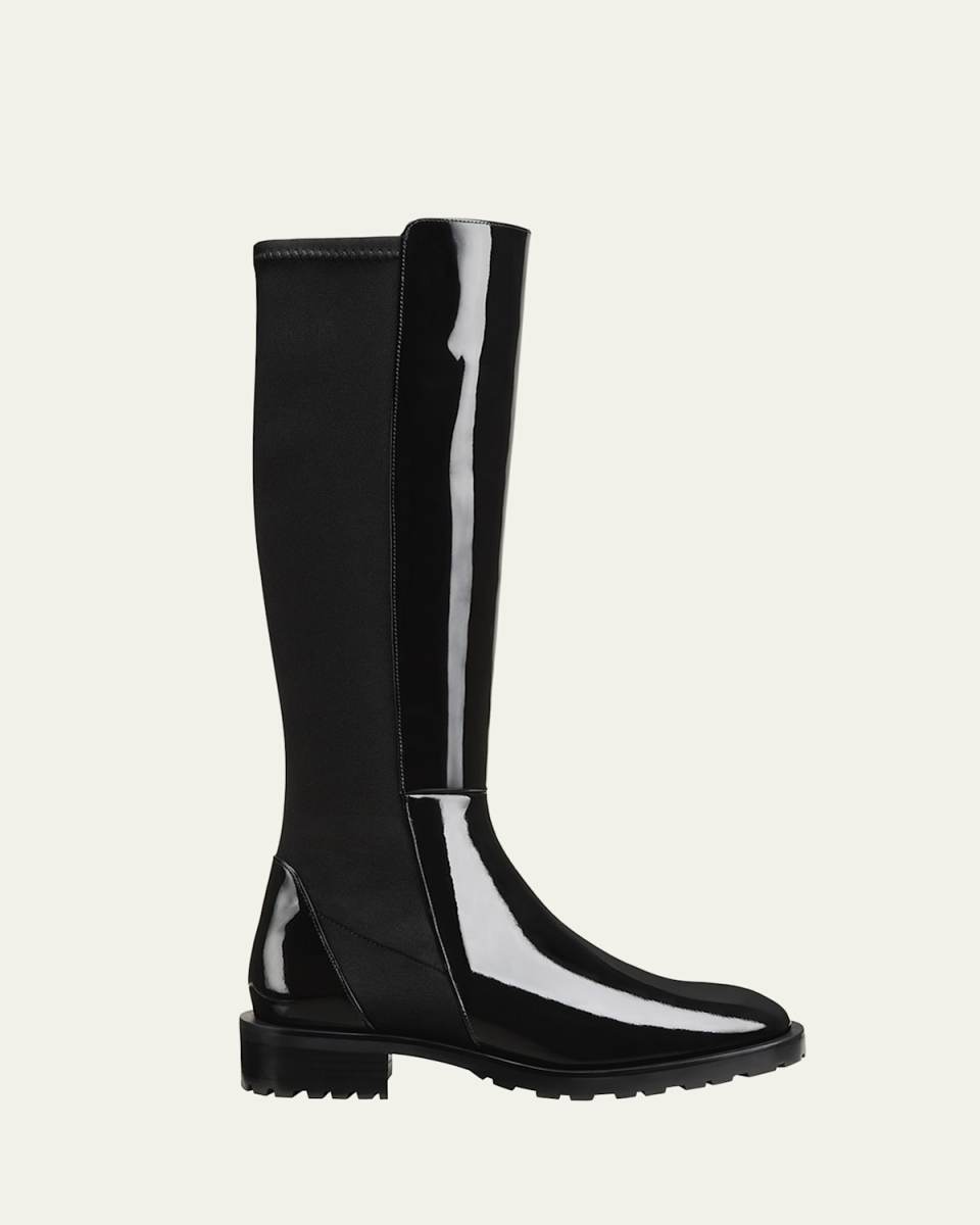 5050 Patent Stretch Knee Boots